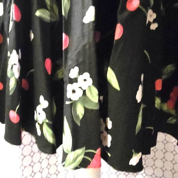 Maggie Tang Adorable Cherry Print Retro Swing Dress Small - Picture 4 of 11